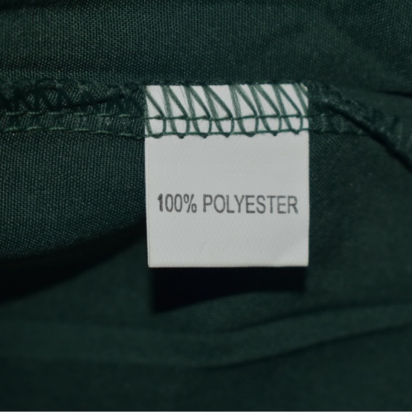 Mid sleeve women’s blouse, forest green size large - Picture 3 of 4